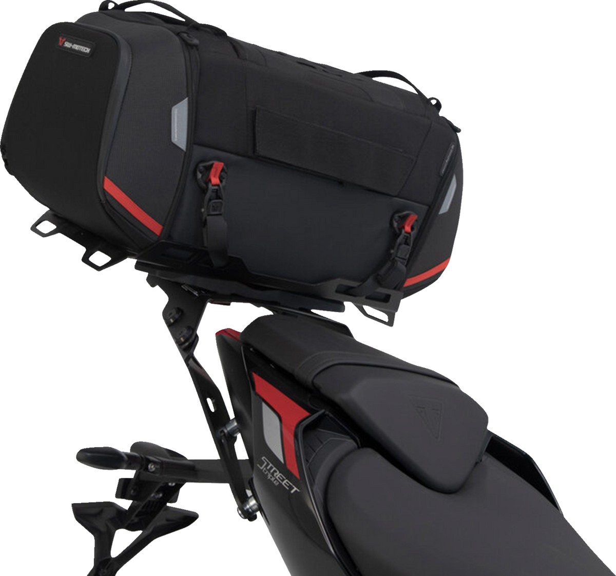 SW-Motech Rackpack Tail Bag System - Black - Triumph Speed Triple 675/765 '12-'24