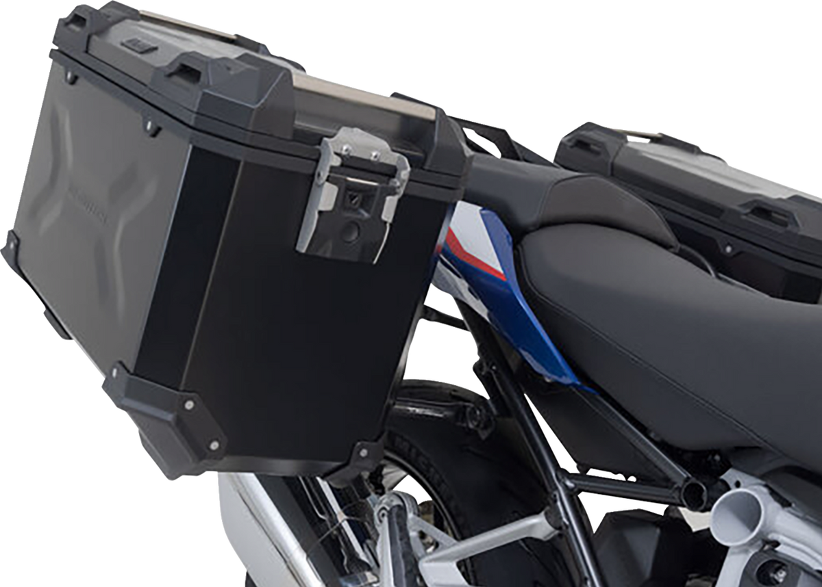 SW-Motech TRAX ADV Aluminum Case System - Black - BMW R 1200/1250 R '14-'24 - 3580-0378