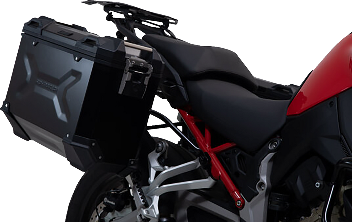SW-Motech TRAX ADV Aluminum Case System - Black - Ducati Multistrada V4 '21-'24 - 3580-0465