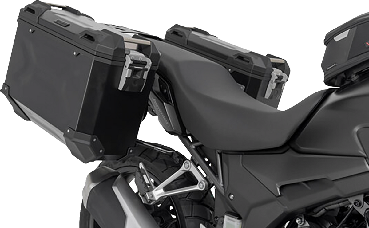 SW-Motech TRAX ADV Aluminum Case System - Black - Honda CB/CBR/NX 500 '13-'24 - 3580-0338