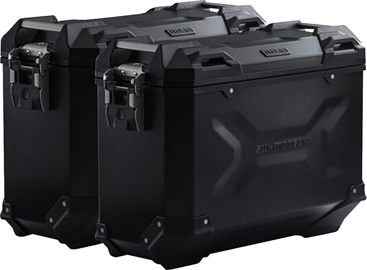 SW-Motech TRAX ADV Aluminum Case System - Black - Kawasaki Versys 1000 '18-'23 - 3580-0457