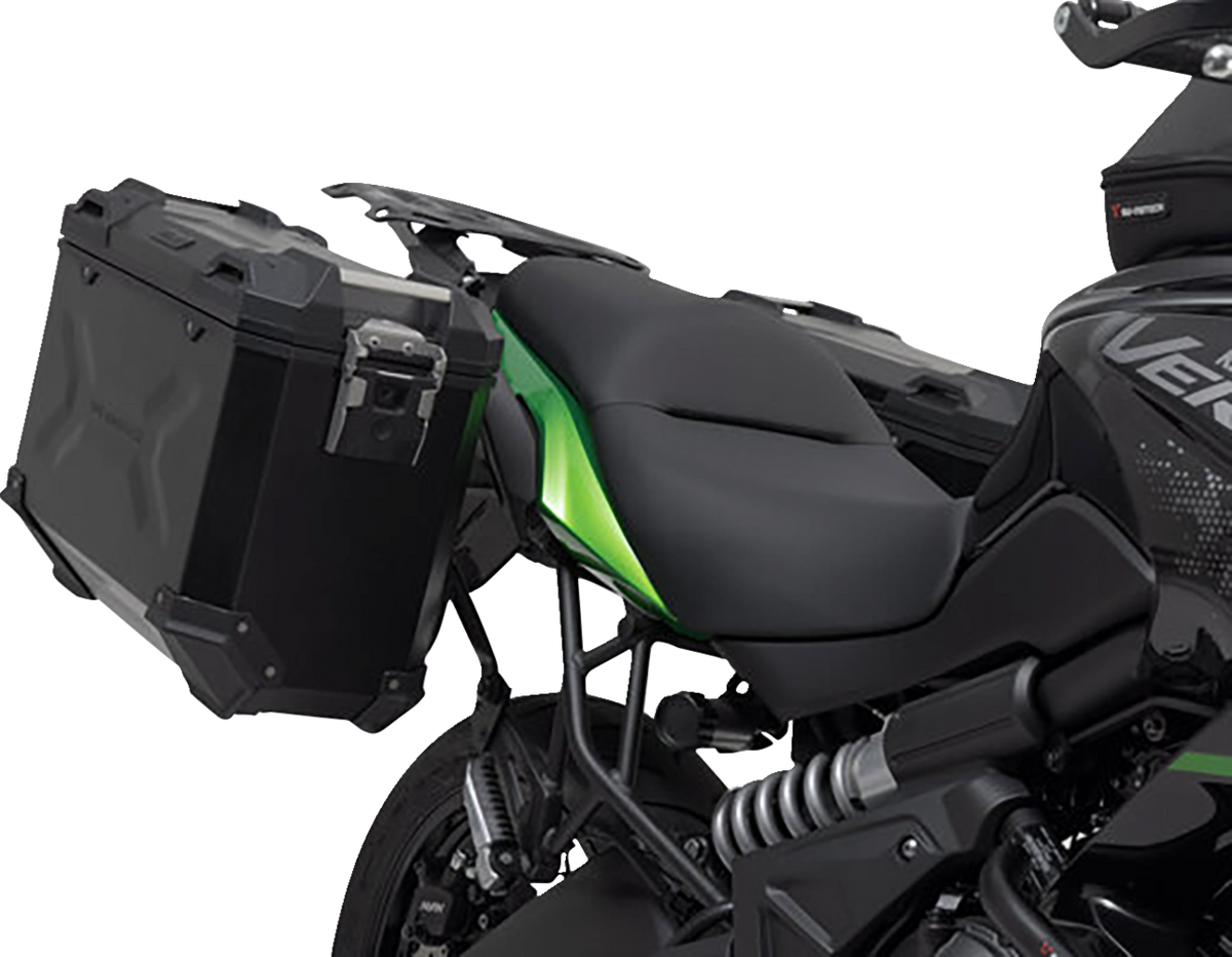 SW-Motech TRAX ADV Aluminum Case System - Black - Kawasaki Versys 650 '14-'22