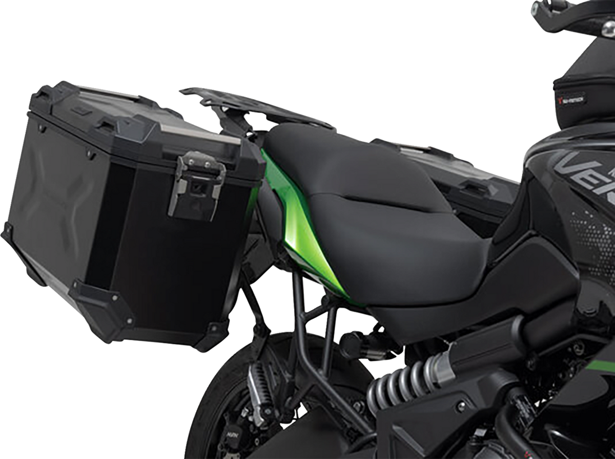 SW-Motech TRAX ADV Aluminum Case System - Black - Kawasaki Versys 650 '14-'24