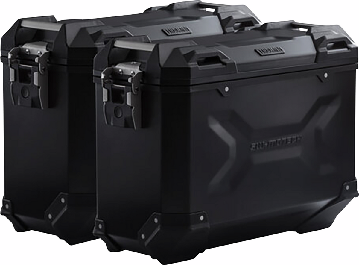 SW-Motech TRAX ADV Aluminum Case System - Black - Yamaha Tracer 9 GT '21-'24 - 3580-0352