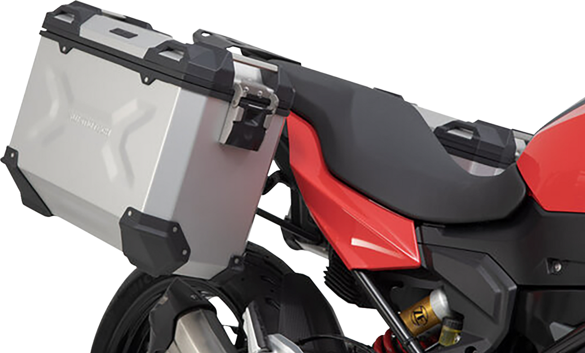 SW-Motech TRAX ADV Aluminum Case System - Silver - BMW F 900 '20-'24 - 3580-0455