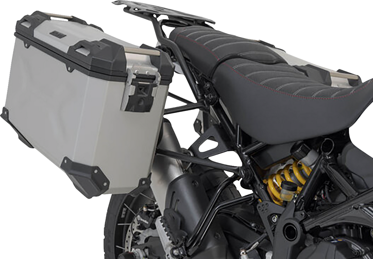 SW-Motech TRAX ADV Aluminum Case System - Silver - Ducati DesertX '22-'25