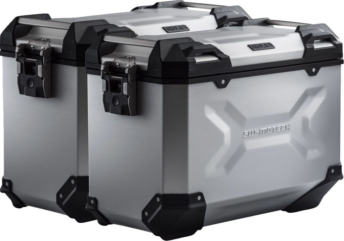 SW-Motech TRAX ADV Aluminum Case System - Silver - Honda CB/CBR/NX 500 '13-'24 - 3580-0440