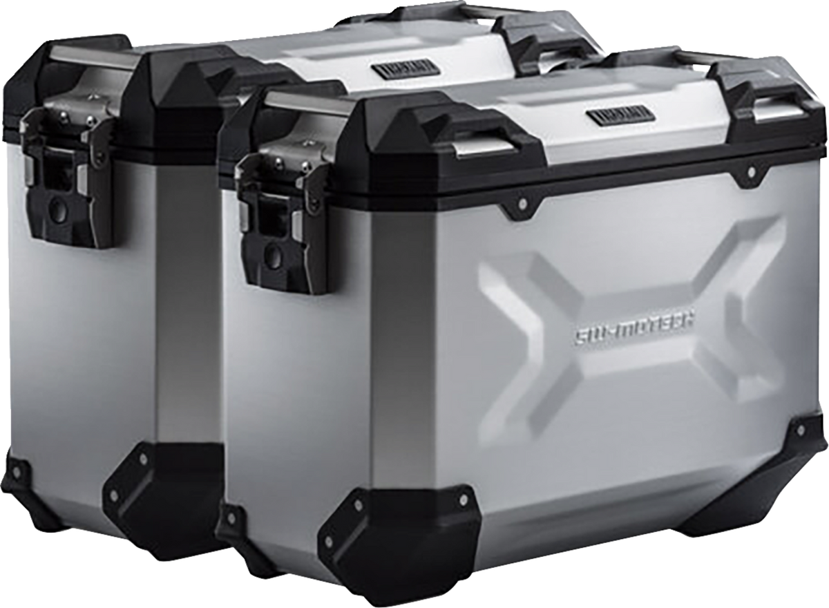 SW-Motech TRAX ADV Aluminum Case System - Silver - Honda CB/CBR/NX 500 '13-'24 - 3580-0400