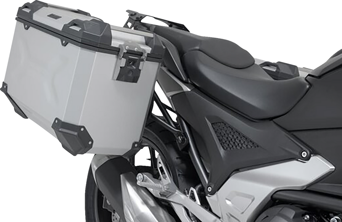 SW-Motech TRAX ADV Aluminum Case System - Silver - Honda NC750 X '20-'24 - 3580-0402
