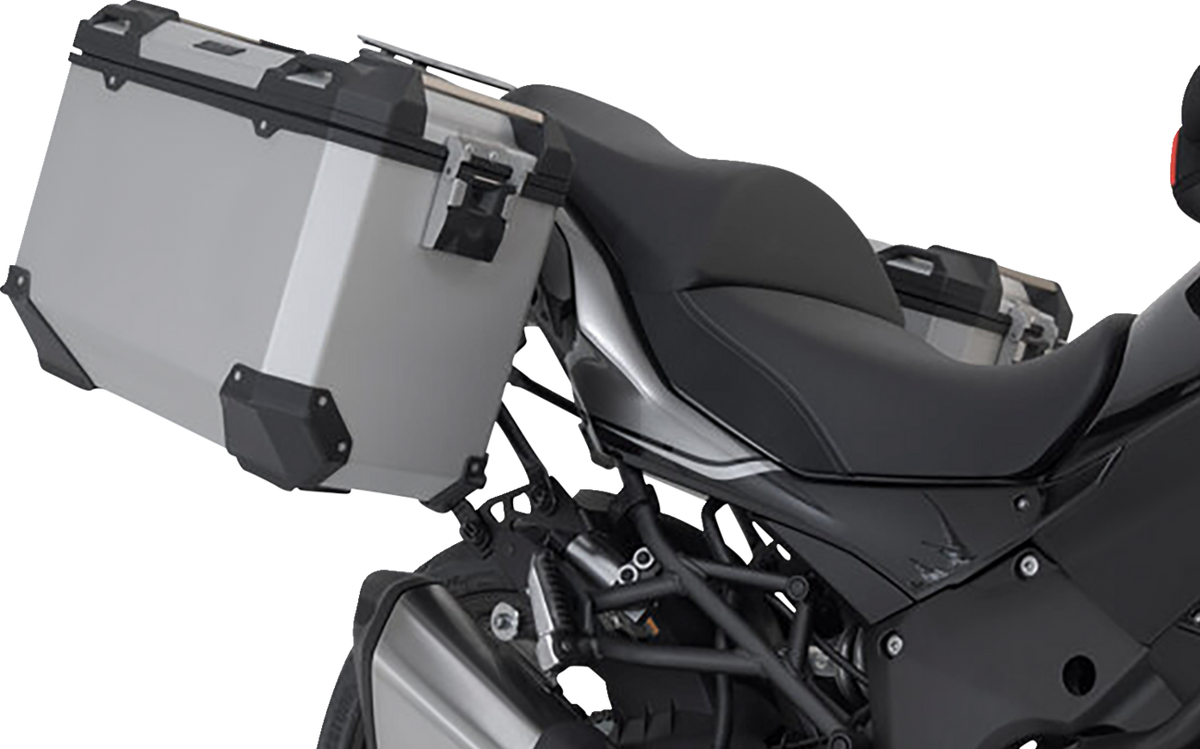 SW-Motech TRAX ADV Aluminum Case System - Silver - Kawasaki Versys 1000 '19-'23