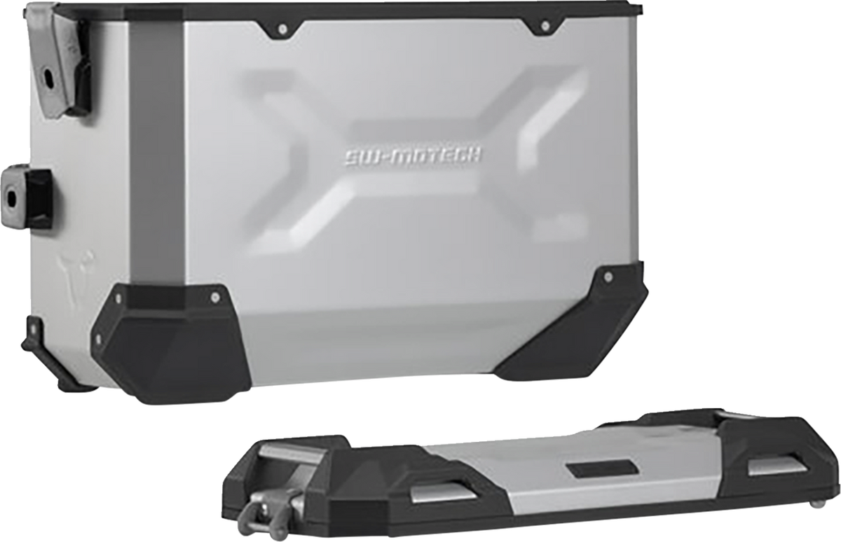 SW-Motech TRAX ADV Aluminum Case System - Silver - Kawasaki Versys 1000 '19-'23