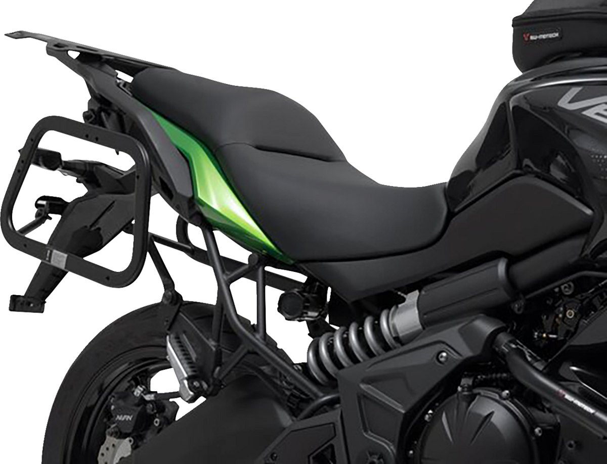 SW-Motech TRAX ADV Aluminum Case System - Silver - Kawasaki Versys 650 '14-'24 - 3580-0404