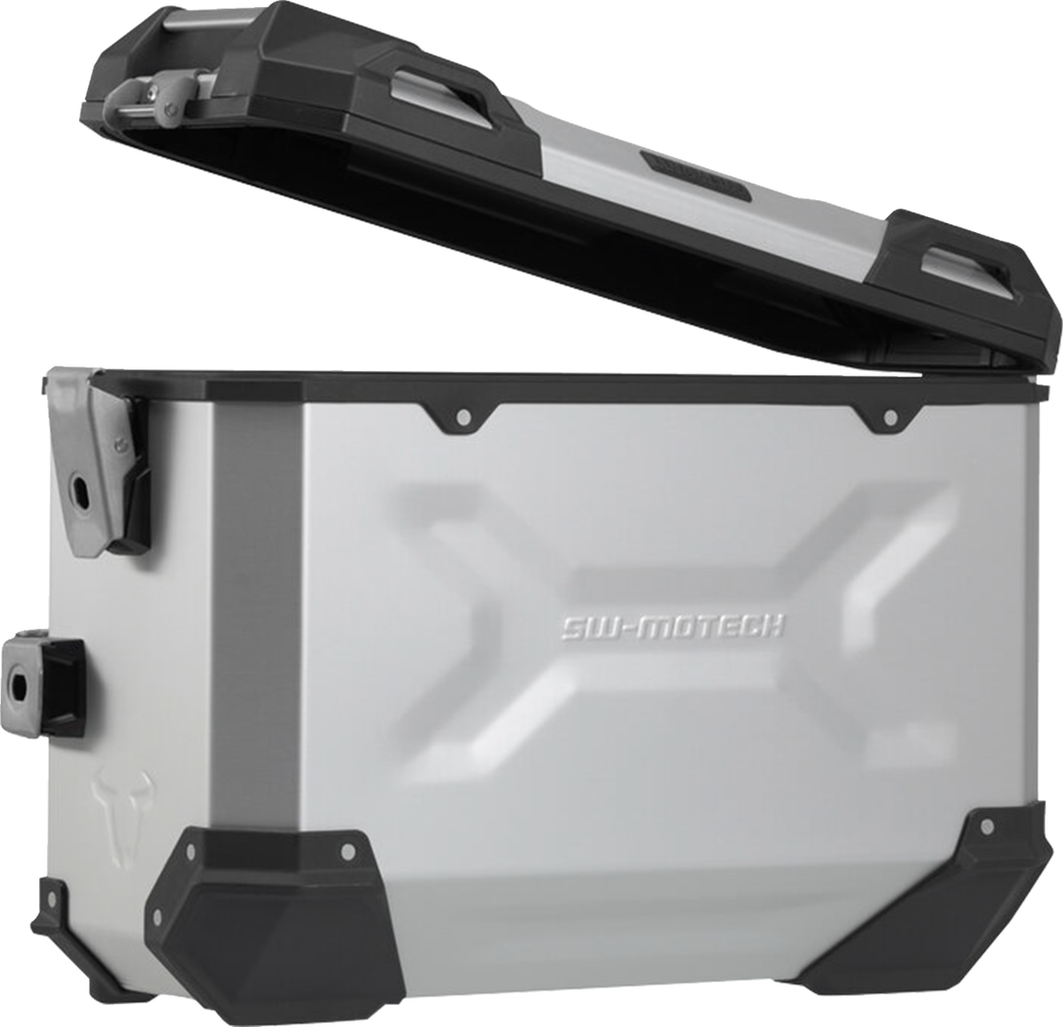 SW-Motech TRAX ADV Aluminum Case System - Silver - Kawasaki Versys 650 '14-'24 - 3580-0444