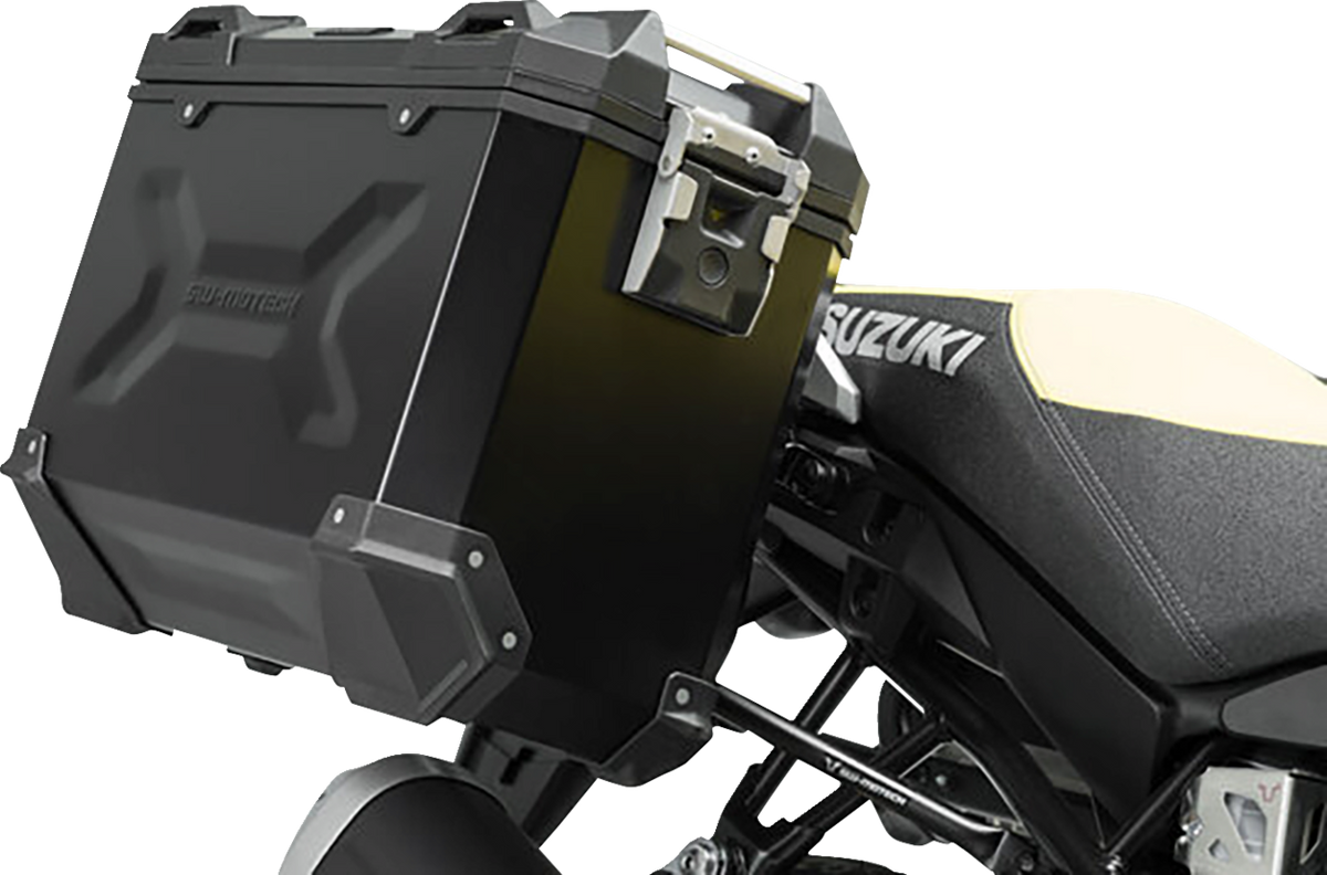 SW-Motech TRAX ADV Aluminum Case System - Silver - Suzuki V-Strom 1000 '14-'19 - 3580-0409