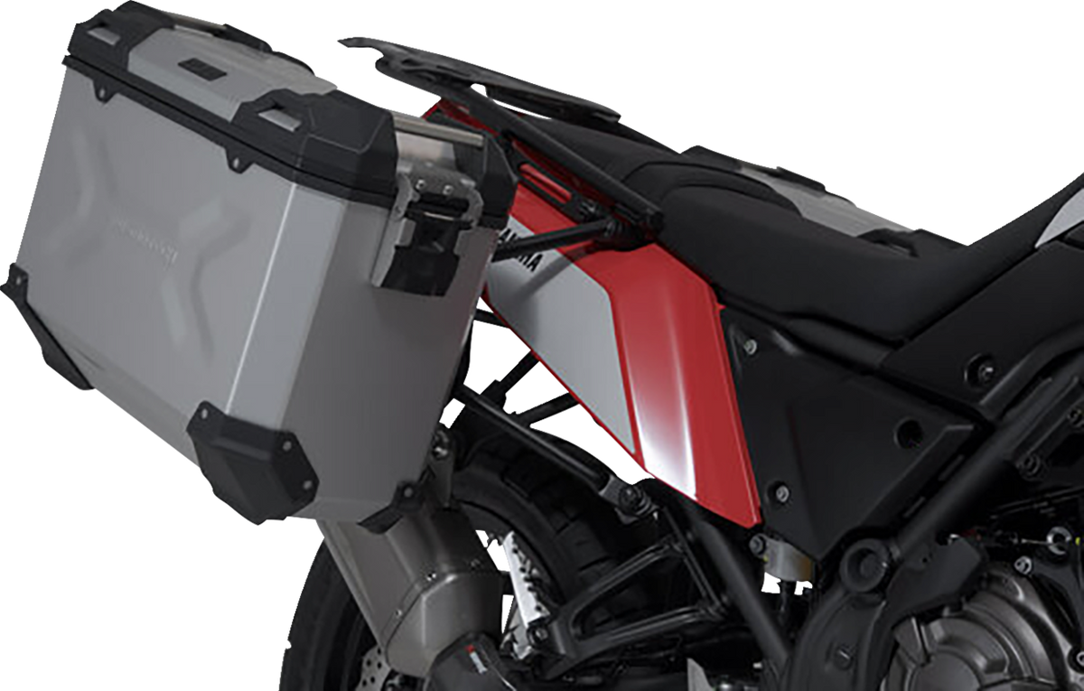 SW-Motech TRAX ADV Aluminum Case System - Silver - Yamaha Tenere 700 '20-'24