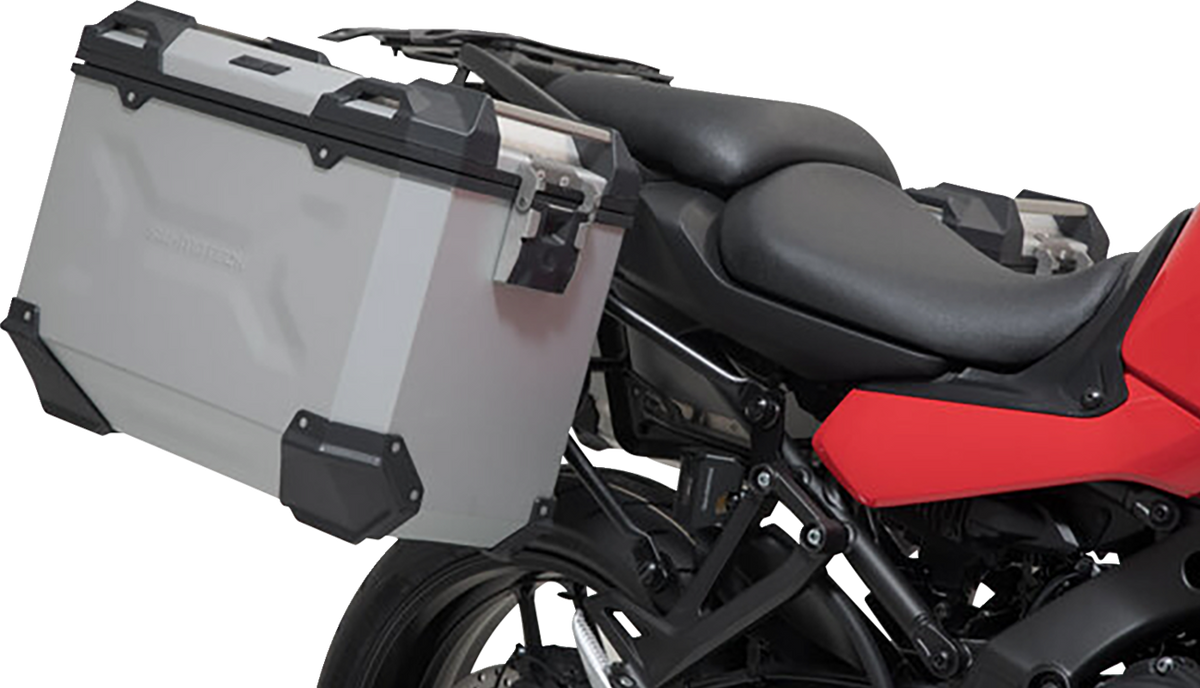 SW-Motech TRAX ADV Aluminum Case System - Silver - Yamaha Tracer 9 GT '21-'24 - 3580-0451