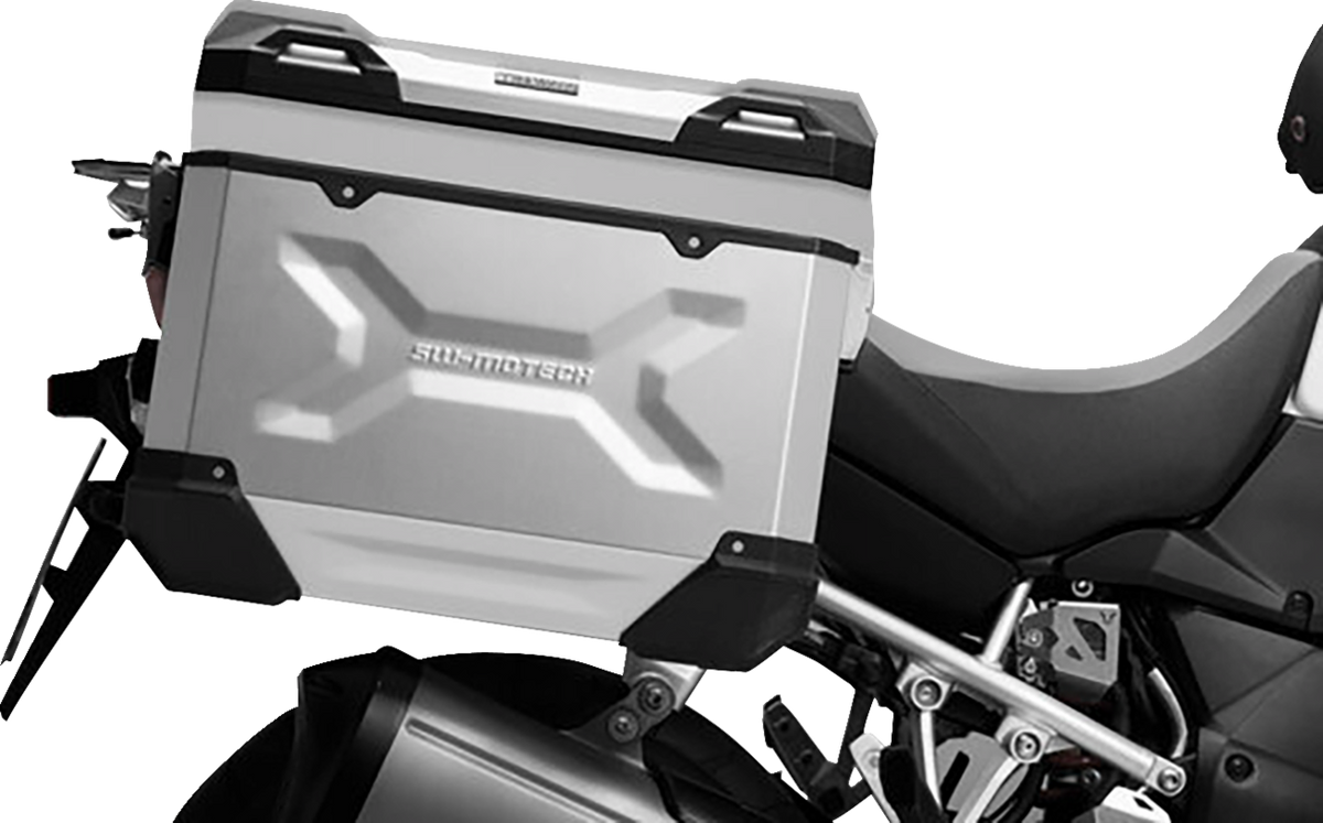 SW-Motech TRAX ADV Hard Case - 45 Liter - Silver - Left