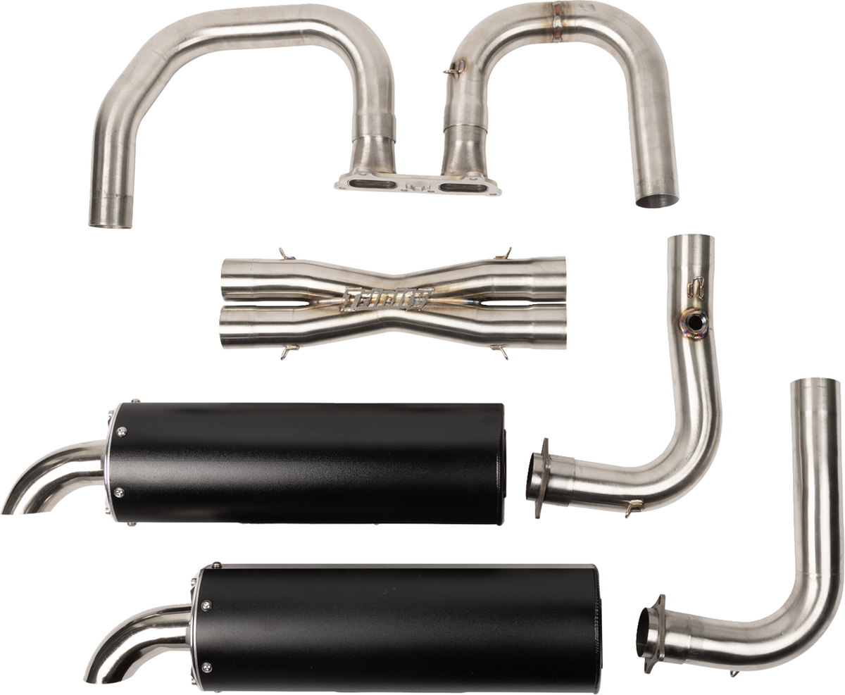 Trinity Racing Full Dual Exhaust System - Black - RZR XP 1000 (5)