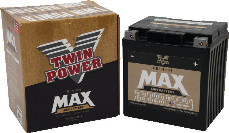Twin Power GYZ-32HL Premium MAX Battery Replaces H-D 66010-97A Made in USA 500 CCA