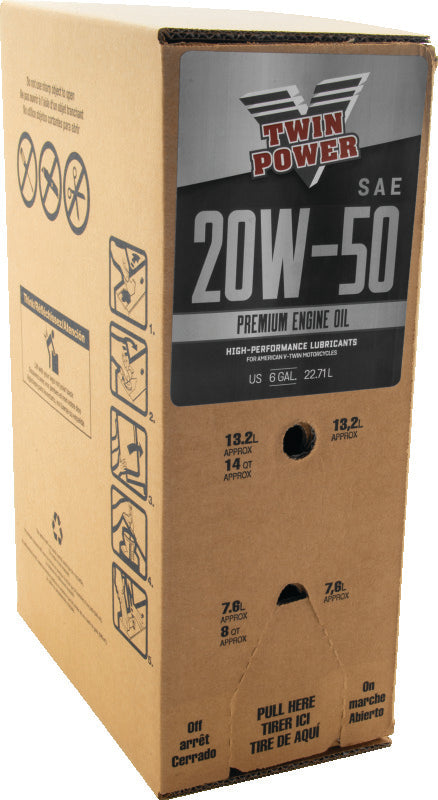 Twin Power 20W50 Oil - 6 Gallon Bag-In-Box