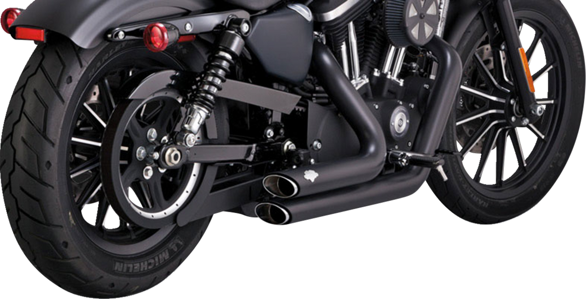 Vance & Hines Shortshots Staggered Exhaust System - Black - 1800-2580