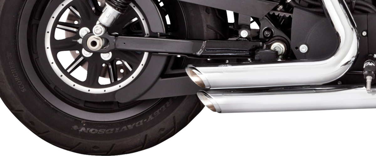 Vance & Hines Shortshots Staggered Exhaust System - Chrome - 1800-2579