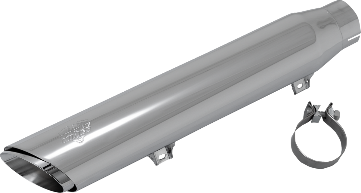 Vance & Hines Twin Slash Slip-On Muffler - Chrome - Softail