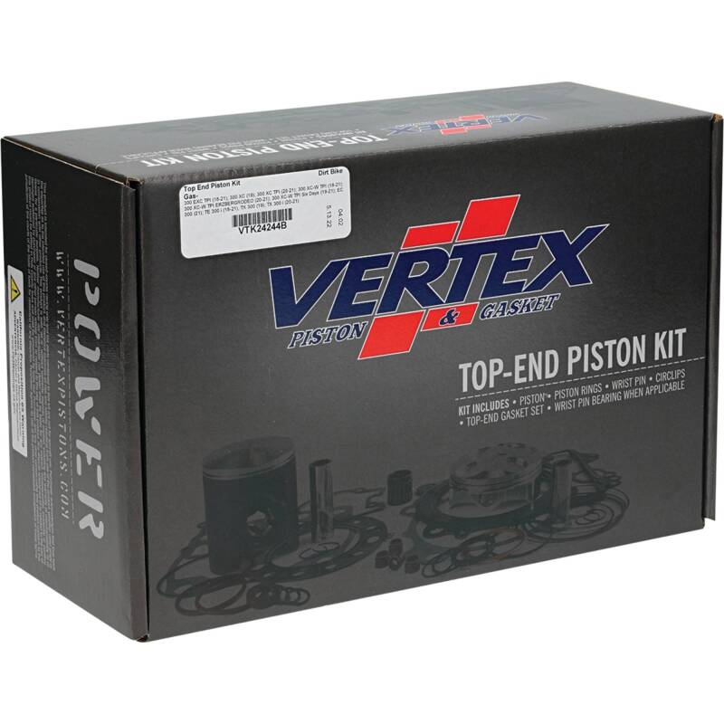 Vertex Piston 18-22 KTM 300 EXC TPI 300cc Top End Piston Kit - KTM, 5 models (2019–2022) - VTK24244B