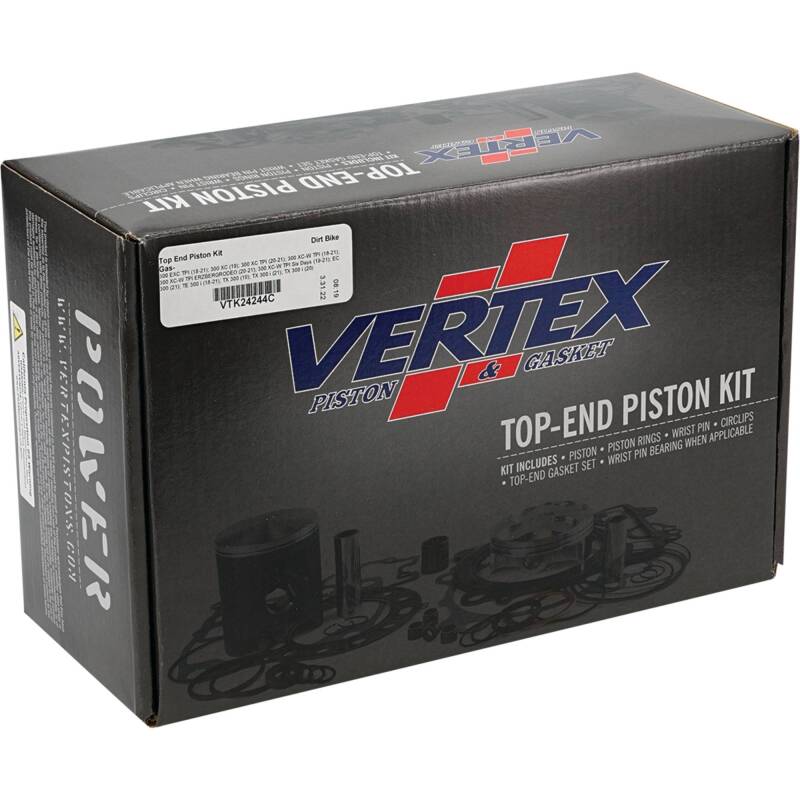 Vertex Piston 18-22 KTM 300 EXC TPI 300cc Top End Piston Kit - KTM, 5 models (2019–2022) - VTK24244C